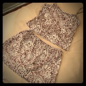 BUNDLE Brown Floral Tankini Swim Suit Set 10